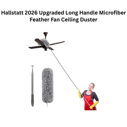 Hallstatt 2026 Upgraded Long Handle Microfiber Feather Fan Ceiling Duster