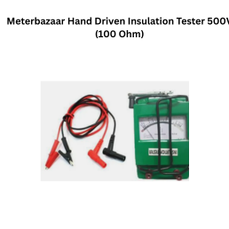 Meterbazaar Hand Driven Insulation Tester 500V (100 Ohm)