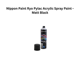 Nippon Paint Ryo Pylac Acrylic Spray Paint - Matt Black