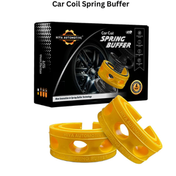 Car Coil Spring Buffer For All Cars Heavy Duty Material Kit Increasing Car Height, Suspension Accessories Shock Absorber And Stabilizer (Yellow, Series A)