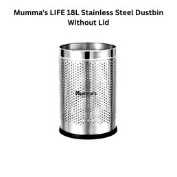 Mumma's LIFE 18L Stainless Steel Dustbin Without Lid