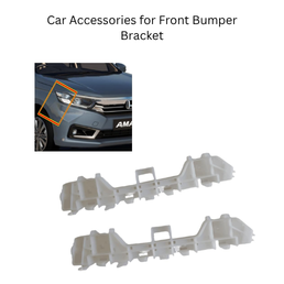 Car Accessories for Front Bumper Bracket (New Honda Amaze TYP3) ABS Plastic Heavy Duty,Lock (2Pis Left & Right Side) Automotive Part-71198.