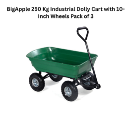 BigApple 250 Kg Industrial Dolly Cart with 10-Inch Wheels Pack of 3