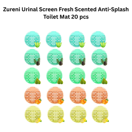 Zureni Urinal Screen Fresh Scented Anti-Splash Toilet Mat 20 pcs