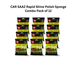 CAR SAAZ Rapid Shine Polish Sponge Combo Pack of 12