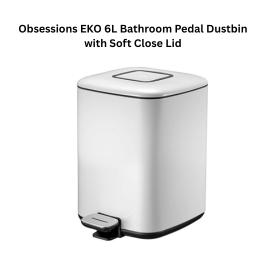 Obsessions EKO 6L Bathroom Pedal Dustbin with Soft Close Lid