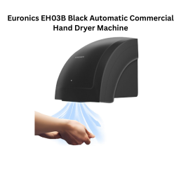 Euronics EH03B Black Automatic Commercial Hand Dryer Machine