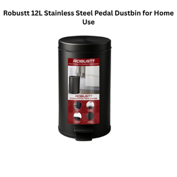 Robustt 12L Stainless Steel Pedal Dustbin for Home Use
