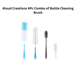 Aloud Creations 4Pc Combo of Bottle Cleaning Brush
