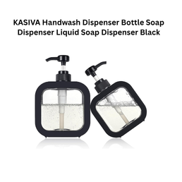 KASIVA Handwash Dispenser Bottle Soap Dispenser Liquid Soap Dispenser Black