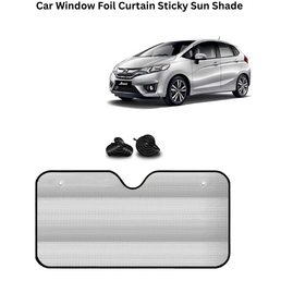 KINGSWAY® Car Window Foil Curtain Sticky Sun Shade Compatible with Honda Jazz