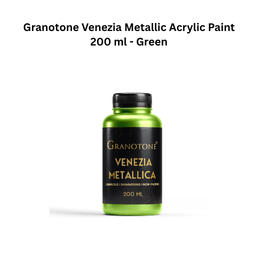 Granotone Venezia Metallic Acrylic Paint 200 ml - Green