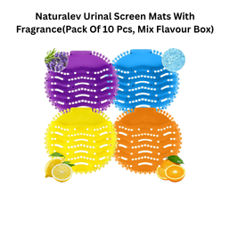 Naturalev Urinal Screen Mats With Fragrance(Pack Of 10 Pcs, Mix Flavour Box)