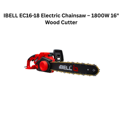 IBELL EC16-18 Electric Chainsaw – 1800W 16" Wood Cutter