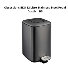 Obsessions EKO 12 Litre Stainless Steel Pedal Dustbin BS