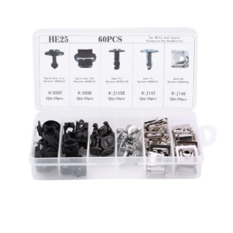 MANVI Car Bumper Repair Kit, Universal Car Door Trim Panel Clip Removal Tool Kits, Car Rivets Push Retainer Clips & Auto Fasteners remover for Most Car