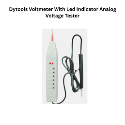 Dytools Voltmeter With Led Indicator Analog Voltage Tester