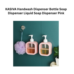 KASIVA Handwash Dispenser Bottle Soap Dispenser Liquid Soap Dispenser Pink