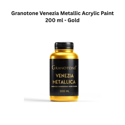 Granotone Venezia Metallic Acrylic Paint 200 ml - Gold