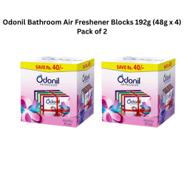 Odonil Bathroom Air Freshener Blocks 192g (48g x 4) Pack of 2