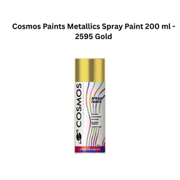 Cosmos Paints Metallics Spray Paint 200ml - 2595 Gold