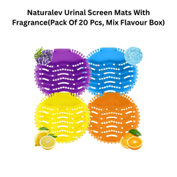 Naturalev Urinal Screen Mats With Fragrance(Pack Of 20 Pcs, Mix Flavour Box)