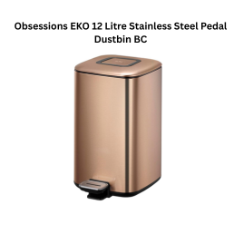 Obsessions EKO 12 Litre Stainless Steel Pedal Dustbin BC