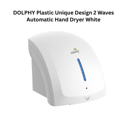 DOLPHY Plastic Unique Design 2 Waves Automatic Hand Dryer White