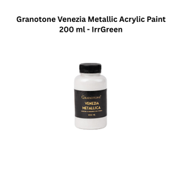 Granotone Venezia Metallic Acrylic Paint 200 ml - IrrGreen