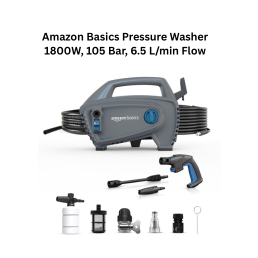 Amazon Basics Pressure Washer 1800W, 105 Bar, 6.5 L/min Flow