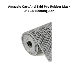 Amazelo Cart Anti Skid Pvc Rubber Mat -2' x 18' Rectangular