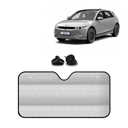 KINGSWAY® Car Window Foil Curtain Sticky Sun Shade Compatible with Hyundai Ioniq 5