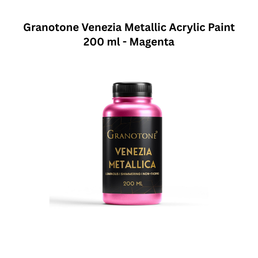 Granotone Venezia Metallic Acrylic Paint 200 ml - Magenta
