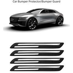 AOSIS-Car Bumper Protector/Bumper Guard for audi with Single Chrome Stripe (4-Pcs)