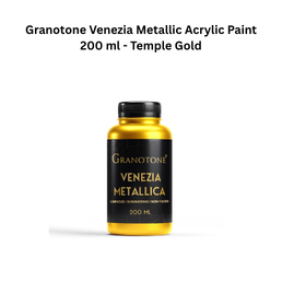 Granotone Venezia Metallic Acrylic Paint 200 ml - Temple Gold