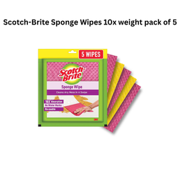 Scotch-Brite Sponge Wipes 10x weight pack of 5