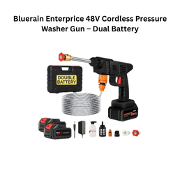 Bluerain Enterprice 48V Cordless Pressure Washer Gun – Dual Battery