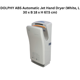 DOLPHY ABS Automatic Jet Hand Dryer (White, L 30 x B 18 x H 67.5 cm)