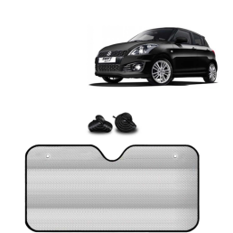 KINGSWAY® Car Window Foil Curtain Sticky Sun Shade Compatible with Compatible with Renault Fluence (2012 - 2017)