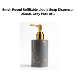 Emoh Roced Refillable Liquid Soap Dispenser 250ML Grey Pack of 1