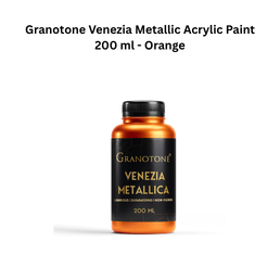 Granotone Venezia Metallic Acrylic Paint 200 ml - Orange