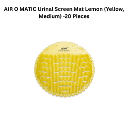 AIR O MATIC Urinal Screen Mat Lemon (Yellow, Medium) -20 Pieces