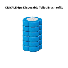 CRIYALE 6pc Disposable Toilet Brush refills