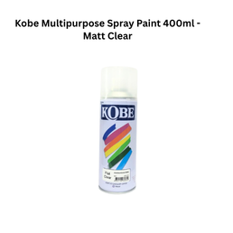 Kobe Multipurpose Spray Paint 400ml - Matt Clear