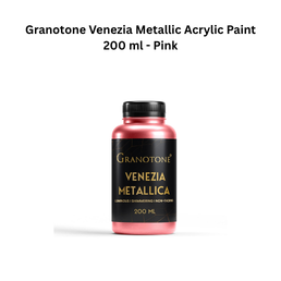 Granotone Venezia Metallic Acrylic Paint 200 ml - Pink