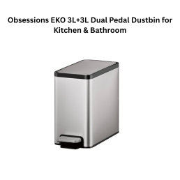 Obsessions EKO 3L+3L Dual Pedal Dustbin for Kitchen & Bathroom