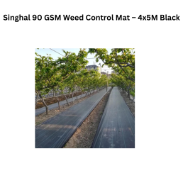 Singhal 90 GSM Weed Control Mat – 4x5M Black