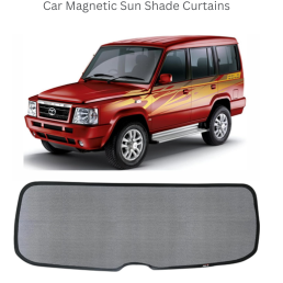 Able Dotnet Half Car Magnetic Sun Shade Curtains for TATA Sumo Gold Set of 6 Pcs Elegant