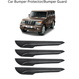 AOSIS-Car Bumper Protector/Bumper Guard for bulero Gold with Single Chrome Stripe (4-Pcs)