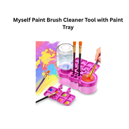 Myself Paint Brush Cleaner Tool with Paint Tray
